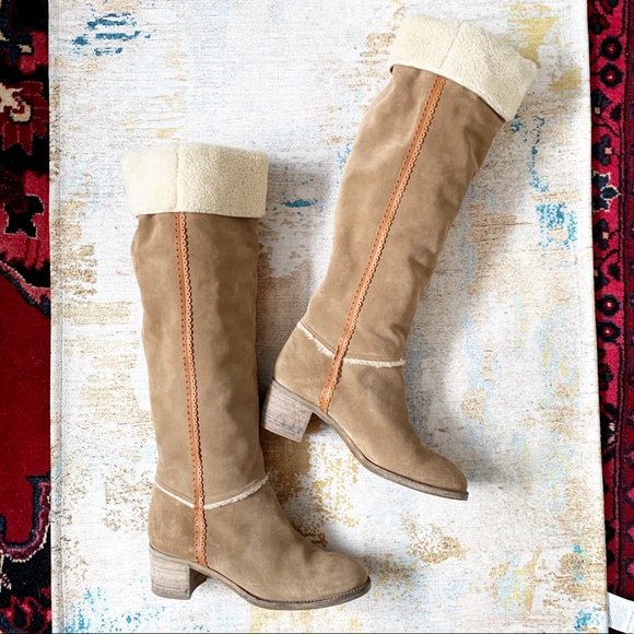 Philosophy Di Alberta Ferretti Camel Suede Boots